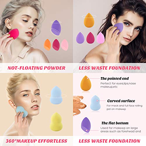 Набор от Блендеров за грим, Поставка за яйца за Смесване на Тонален крем, Апликатори за Смесител за козметични Спонжей