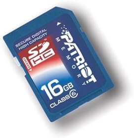Високоскоростна карта памет 16GB SDHC клас 6 за дигитална видеокамера JVC HDEverio GZ-HD30 - Secure Digital голям