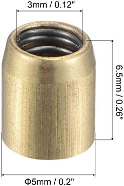 Латунная бутон на мазнините uxcell, маслен чаша 8x8 мм, химикалка смазка за система за смазване, 10 бр.
