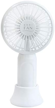 ултра Малък преносим вентилатор abbi Фен Mini, Бяло AB18623 (Mini White), до 10 часа работа, Ultralight, 2,8 унции